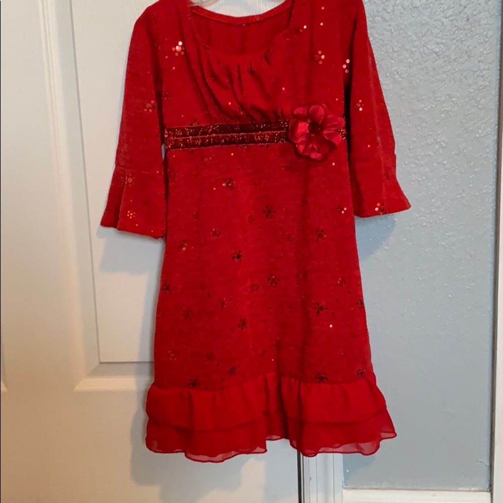 Sparkling red dress